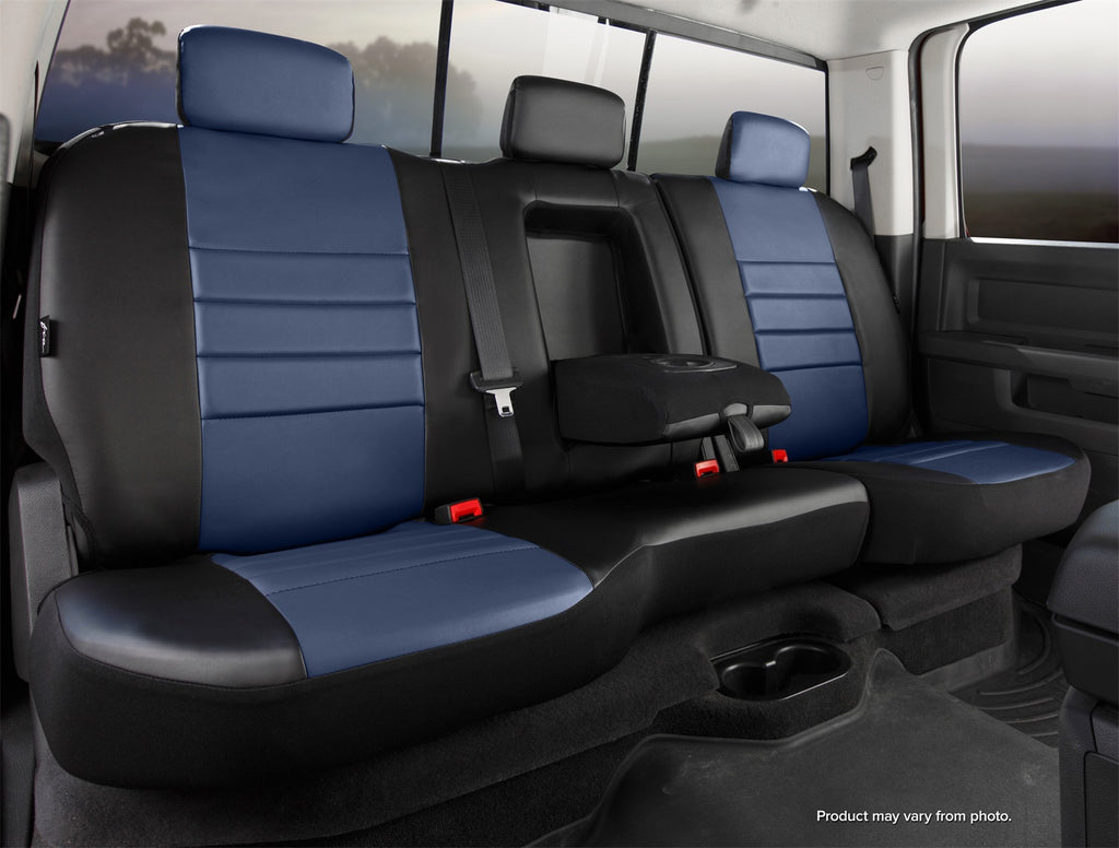 Fia SL62-55 BLUE LeatherLite Custom Seat Cover Fits 19-24 1500