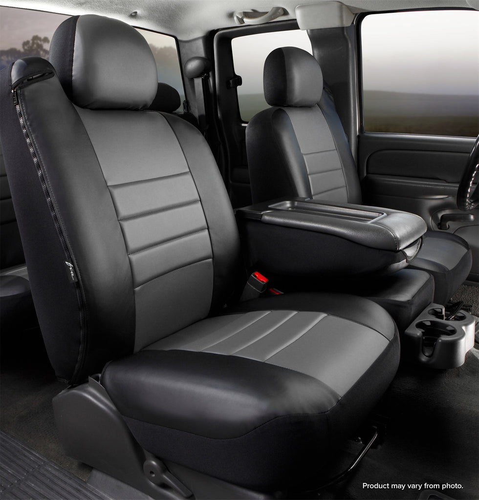 Fia SL67-17 GRAY LeatherLite Custom Seat Cover Fits 04-08 F-150