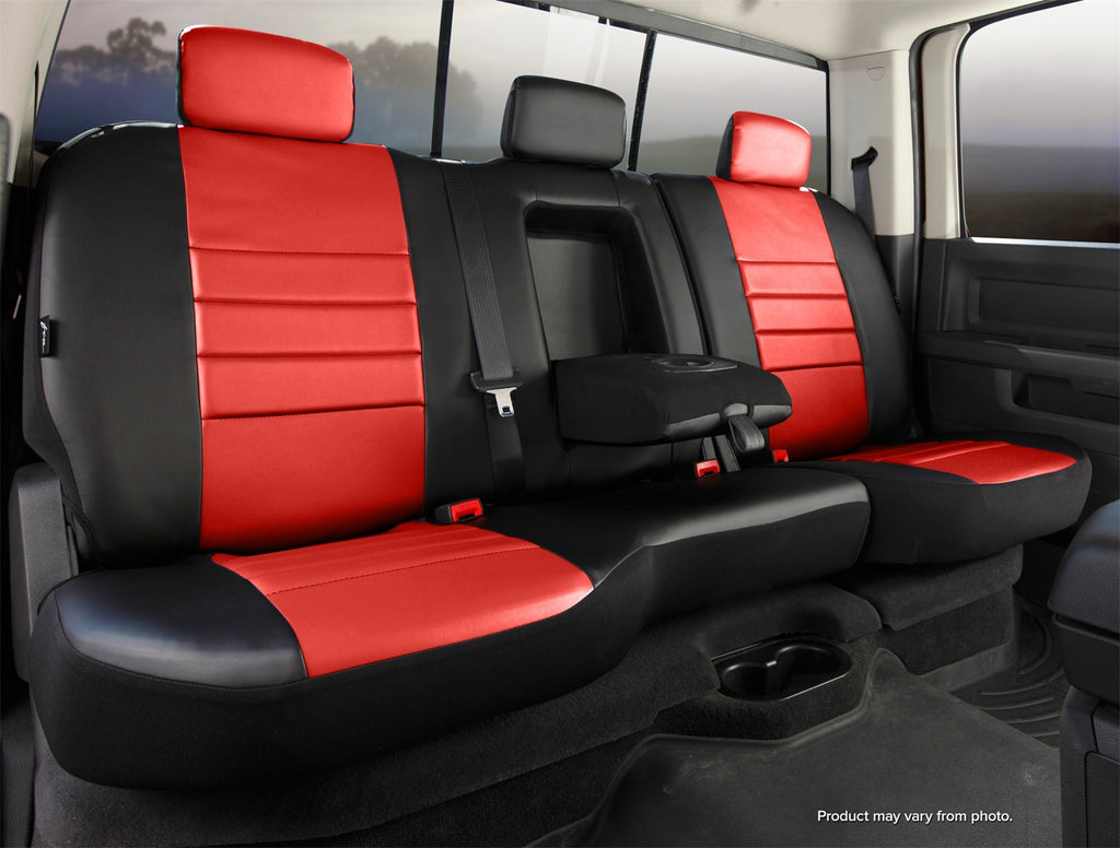 Fia SL67-32 RED LeatherLite Custom Seat Cover Fits 01-04 F-150 F-150 Heritage