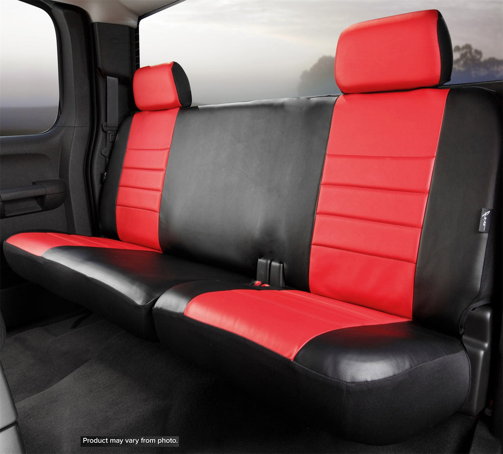 Fia SL62-14 RED LeatherLite Custom Seat Cover Fits 00-04 F-150 F-150 Heritage