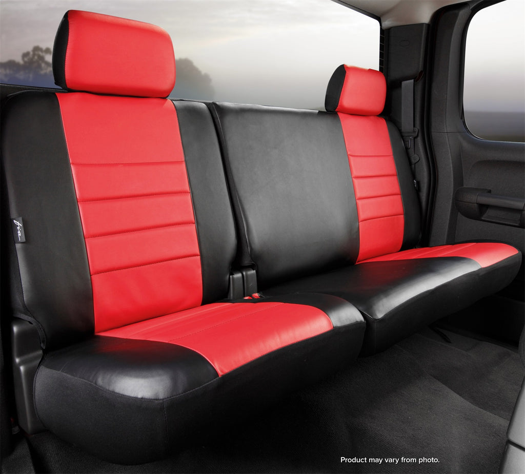 Fia SL62-38 RED LeatherLite Custom Seat Cover