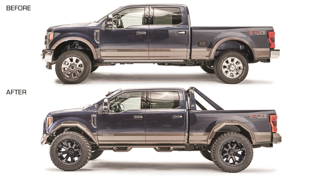 Fab Fours TF4110-B Open Fender Flare Fits F-250 Super Duty F-350 Super Duty