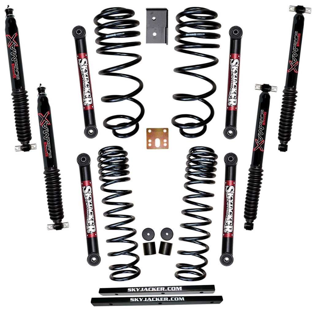 Skyjacker TJ251K-B Suspension Lift Kit w/Shock Fits 97-02 Wrangler (TJ)