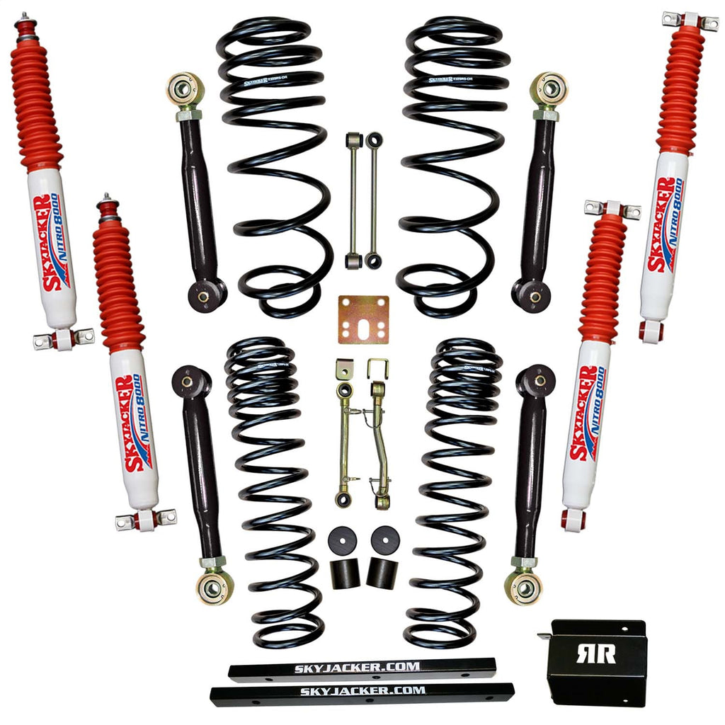 Skyjacker TJ251K-SVX-N Suspension Lift Kit w/Shock Fits 97-02 Wrangler (TJ)