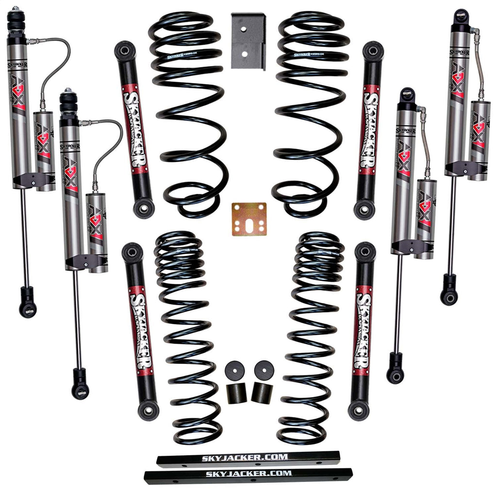 Skyjacker TJ251K-X Suspension Lift Kit w/Shock Fits 97-02 Wrangler (TJ)