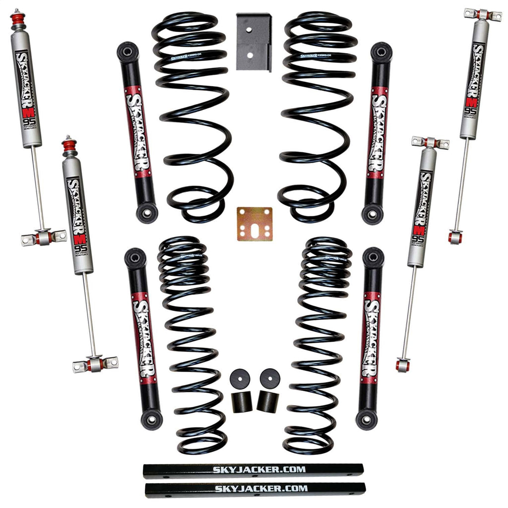 Skyjacker TJ253K-M Suspension Lift Kit w/Shock Fits 03-06 Wrangler (TJ)