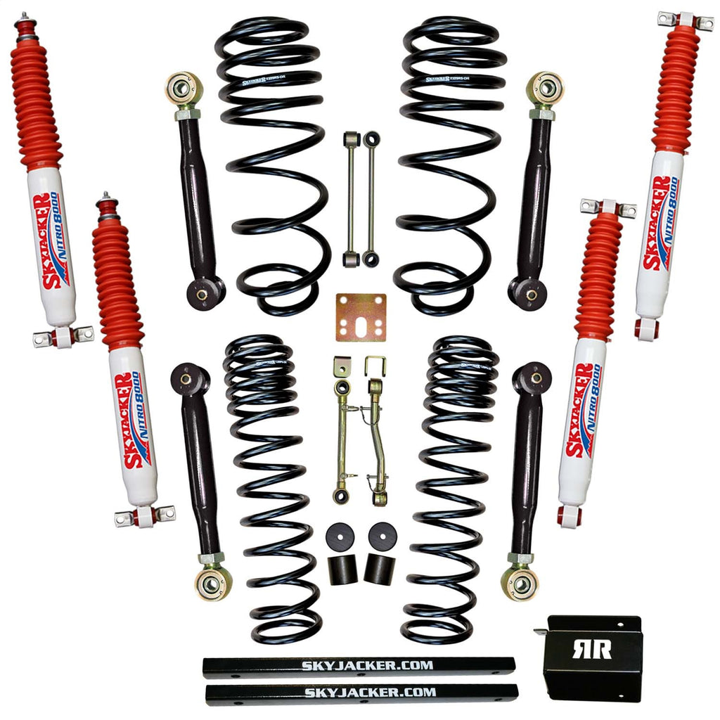 Skyjacker TJ253K-SVX-N Suspension Lift Kit w/Shock Fits 03-06 Wrangler (TJ)