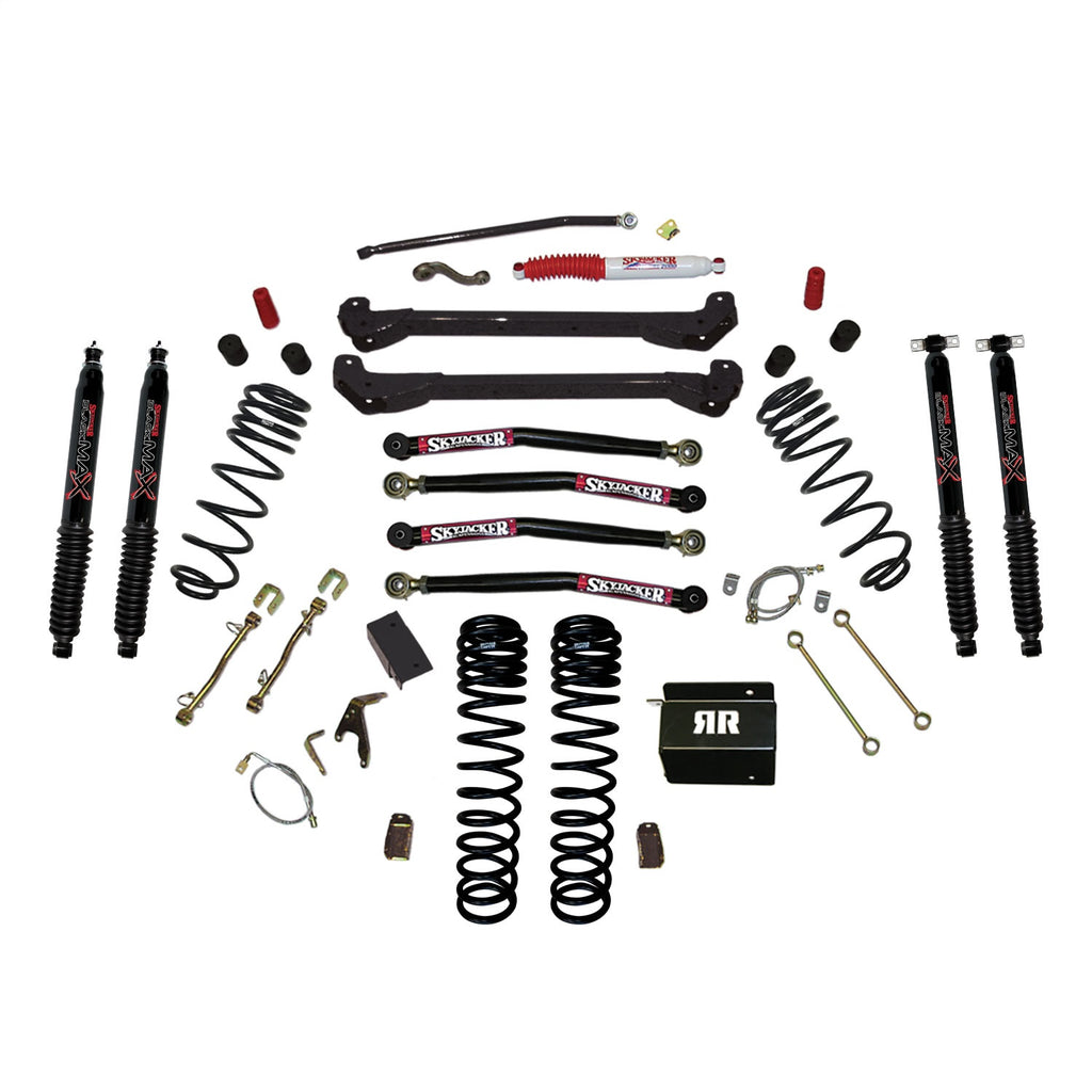 Skyjacker TJ40RR1LTK-B Long Arm Suspension Lift Kit w/ Shocks Fits Wrangler (TJ)