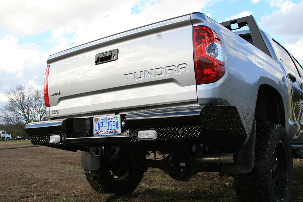 Fab Fours TT07-T1550-1 Black Steel Ranch Rear Bumper Fits 07-13 Tundra