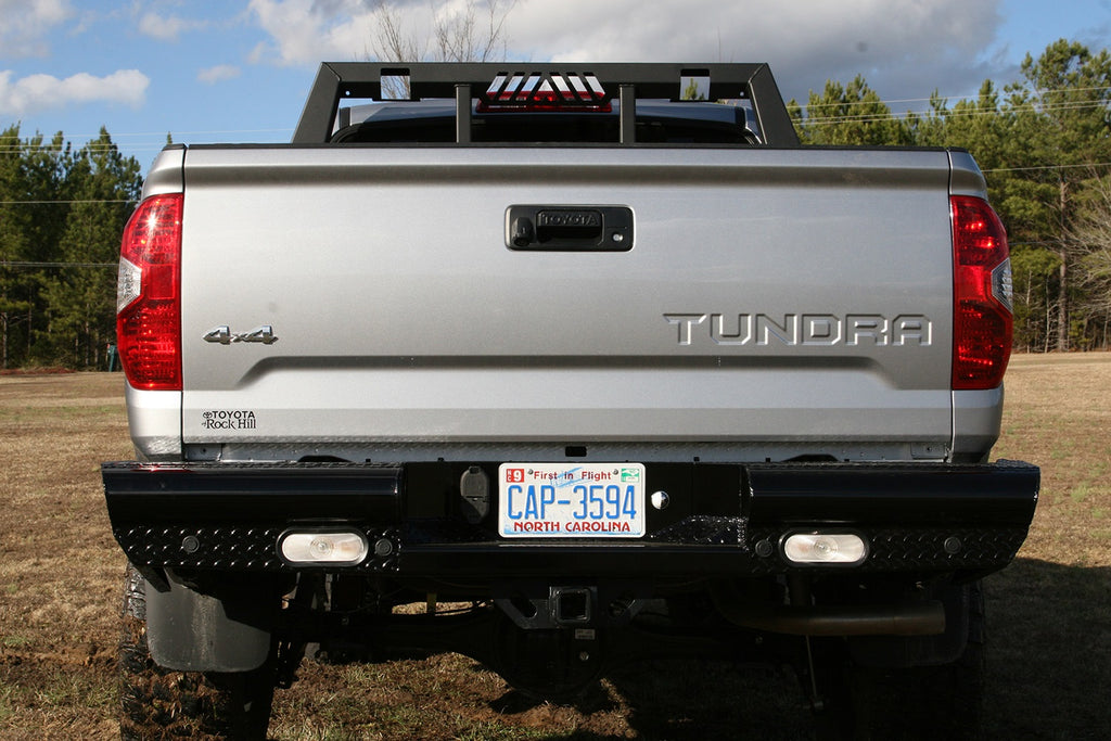 Fab Fours TT07-T1550-1 Black Steel Ranch Rear Bumper Fits 07-13 Tundra