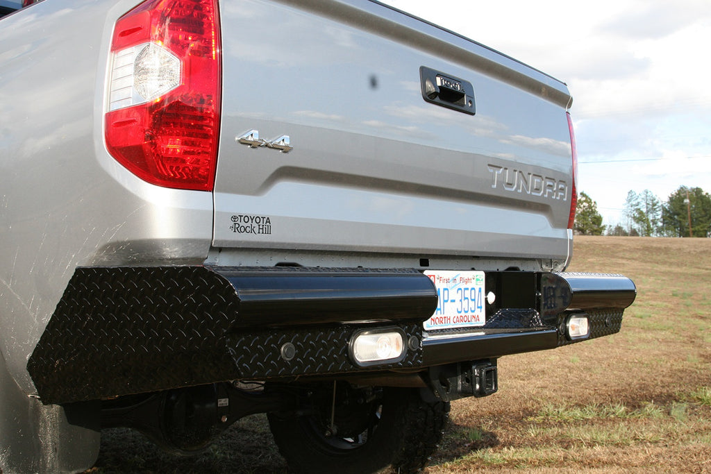 Fab Fours TT07-T1550-1 Black Steel Ranch Rear Bumper Fits 07-13 Tundra