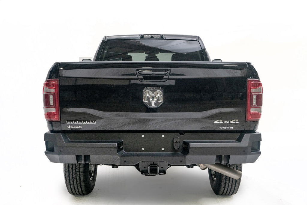 Fab Fours DR19-W4451-B Premium Rear Sensor Bumper Fits 19-24 2500 3500