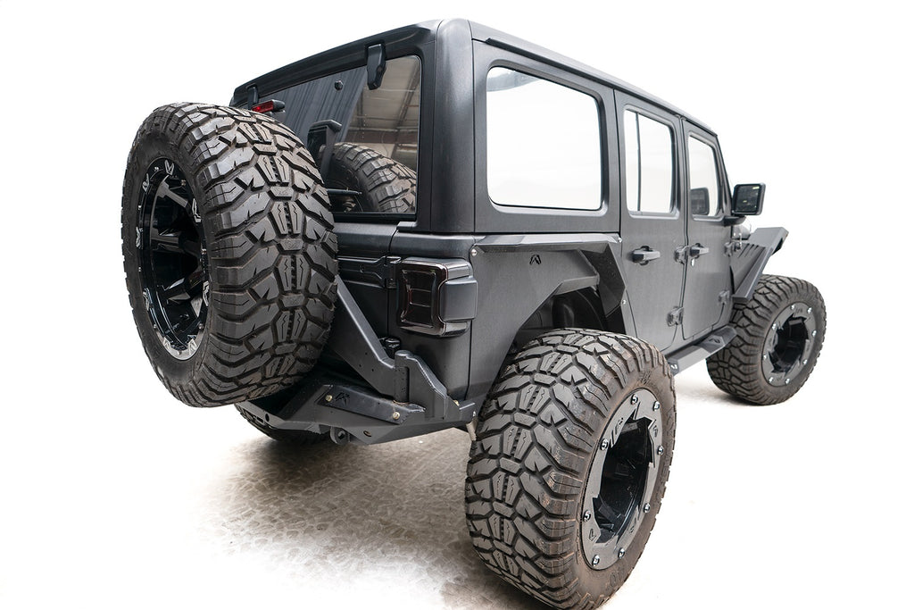 Fab Fours JL18-Y1851T-1 Off The Door Tire Carrier Fits 18-24 Wrangler (JL)