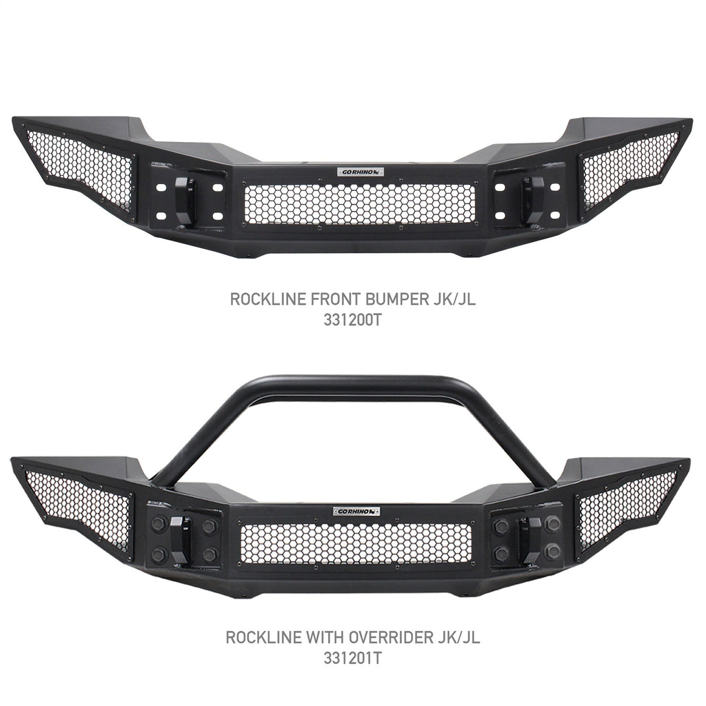 Go Rhino 331200T Rockline Front Full Width Bumper