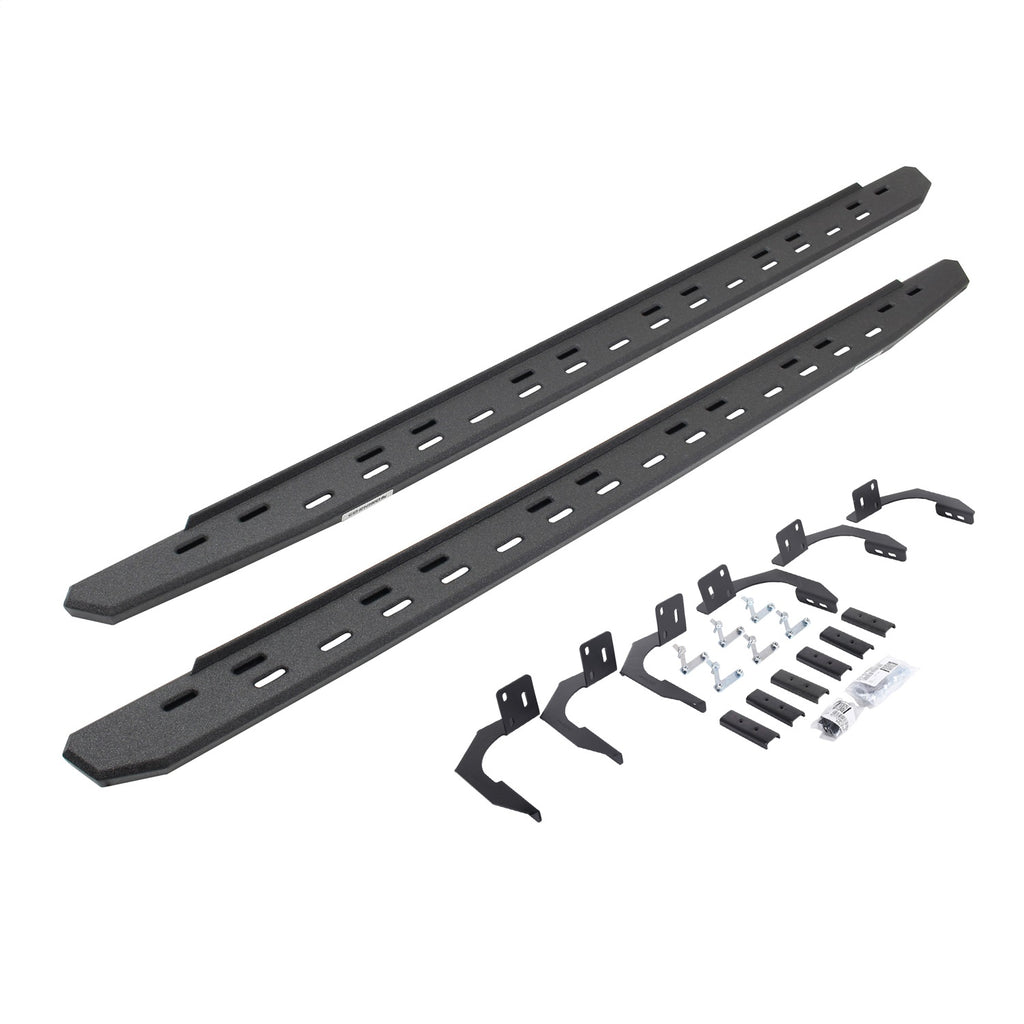 Go Rhino 69610687ST RB30 Slim Line Running Boards w/Mounting Brackets Kit