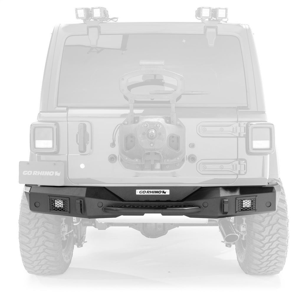 Go Rhino 371200T Rockline Rear Full Width Bumper Fits 18-24 Wrangler (JL)