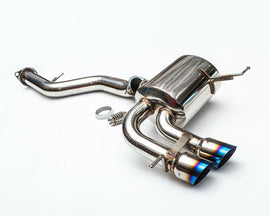 Rear Axle Back Exhaust Muffler w/Titanium Tips Fits 08-13 BMW 135I Agency Power