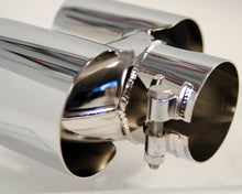 Load image into Gallery viewer, Dual Silver Tip Fits Porsche 987 Boxster Cayman Agency Power