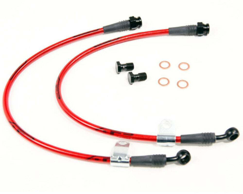 Front Steel Braided Brake Lines Fits 09-16 Hyundai Genesis Coupe Agency Power