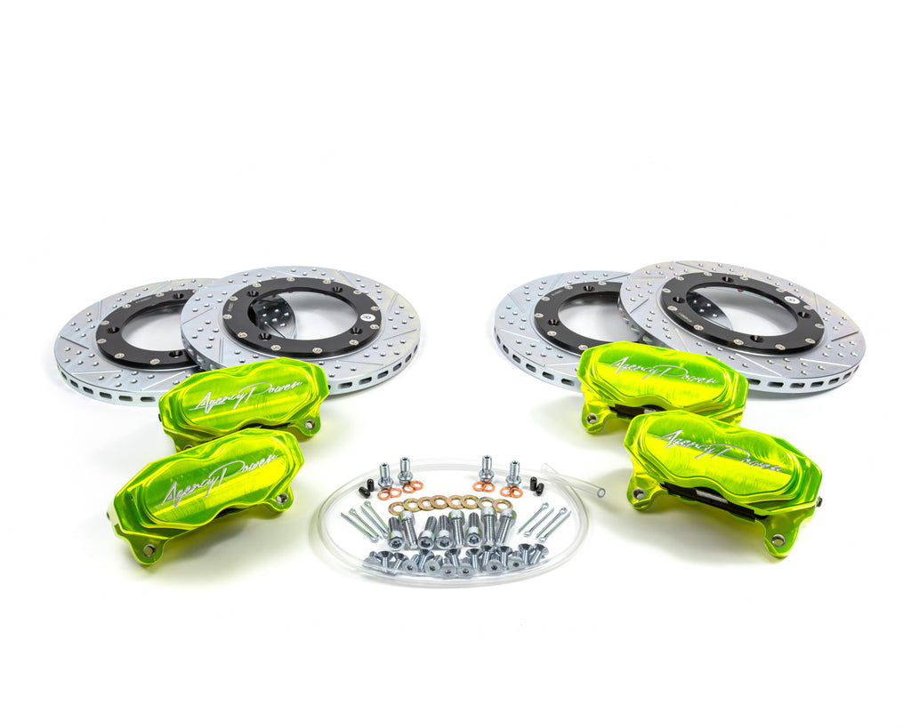 Agency Power Big Brake Kit Front-Rear Monster Green For Can-Am Maverick X3 Turbo