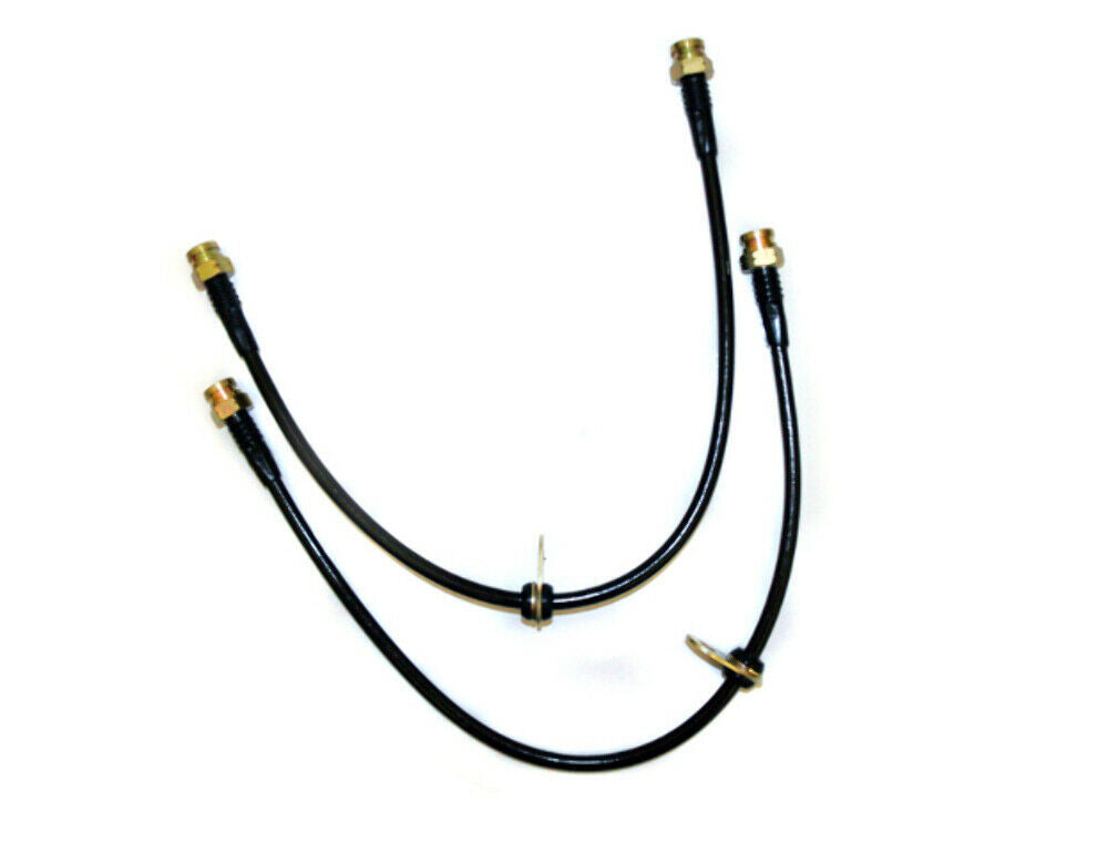 Front Steel Braided Brake Lines Fits 08-15 Mitsubishi EVO X Agency Power