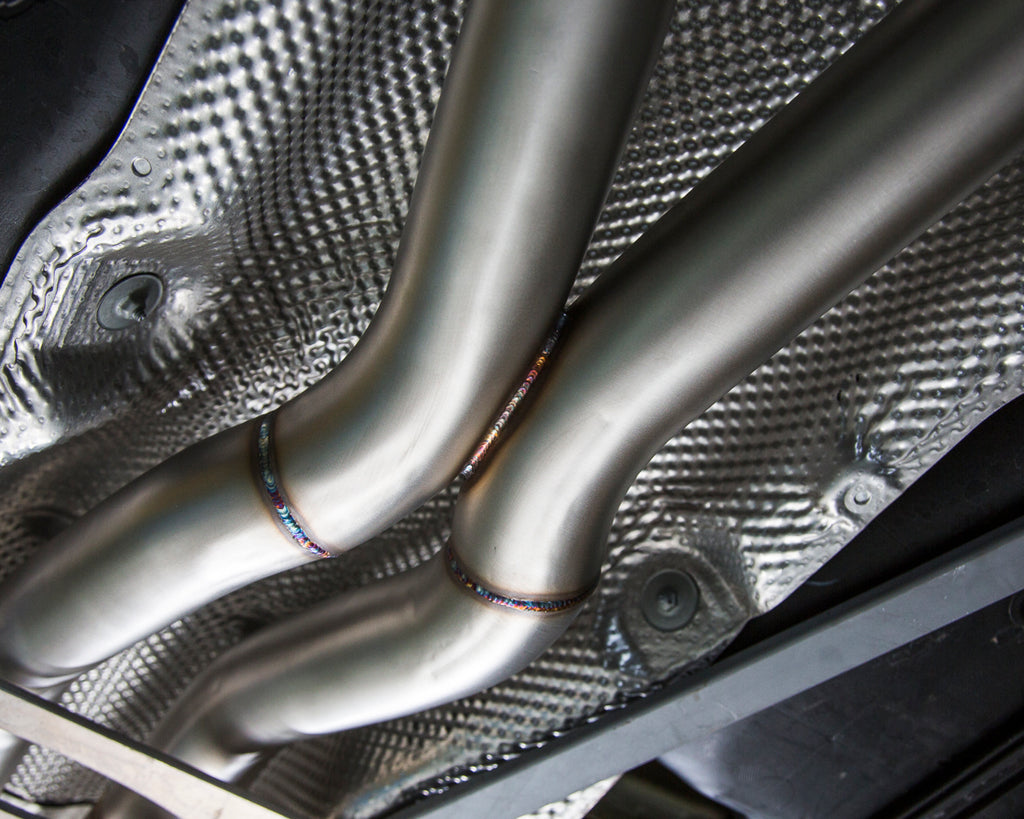 Catback Exhaust System Gold Tips Fits BMW M3|M4 Agency Power