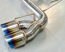 Load image into Gallery viewer, Titanium Tip Catback Exhaust w/O Muffler Fits Subaru STI Hatch 08-14 WRX