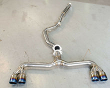 Load image into Gallery viewer, Titanium Tip Catback Exhaust w/O Muffler Fits Subaru STI Hatch 08-14 WRX