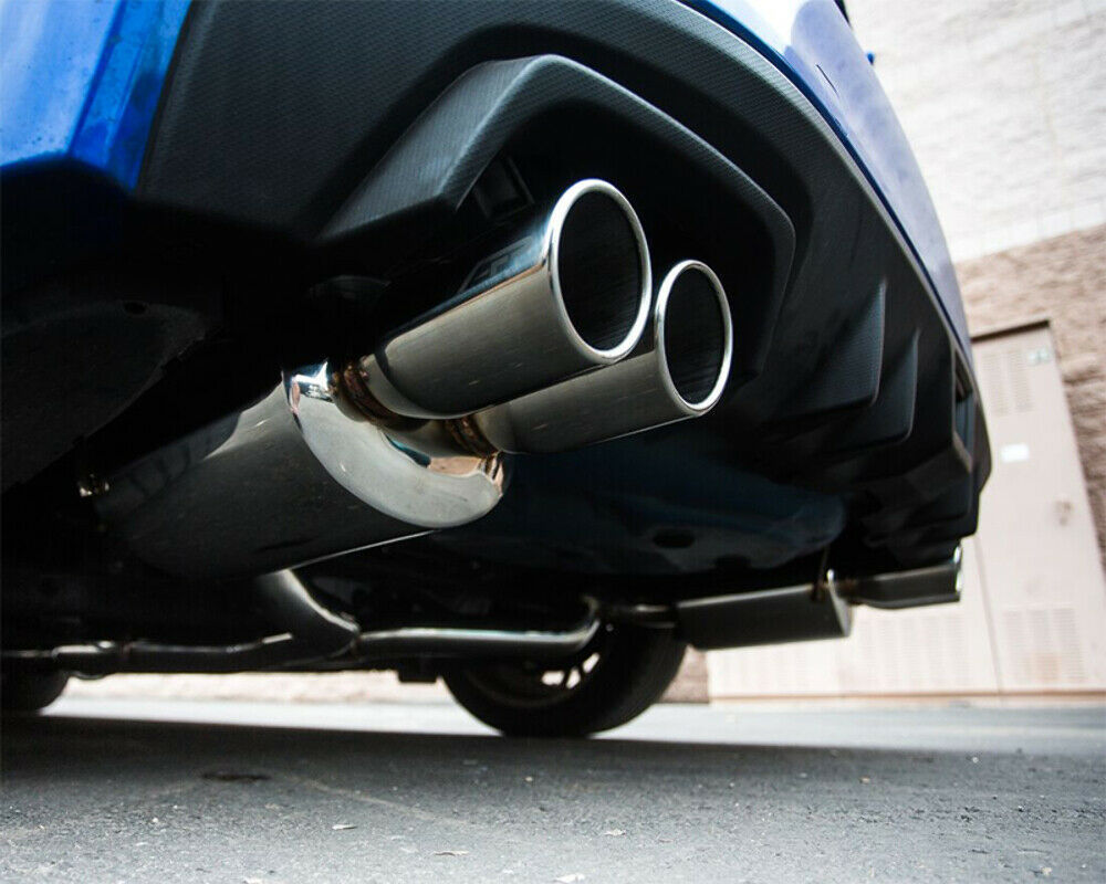 Catback Exhaust System Polished Quad Tips Fits Subaru WRX STI Sedan Agency Power