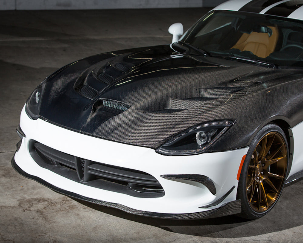 Carbon Fiber Front Lip Spoiler Fits 13-17 SRT Viper Agency Power