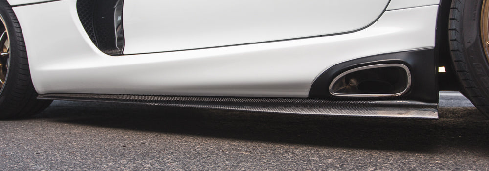 Carbon Fiber Side Skirts FT Style Fits 13-Pres SRT Viper Agency Power
