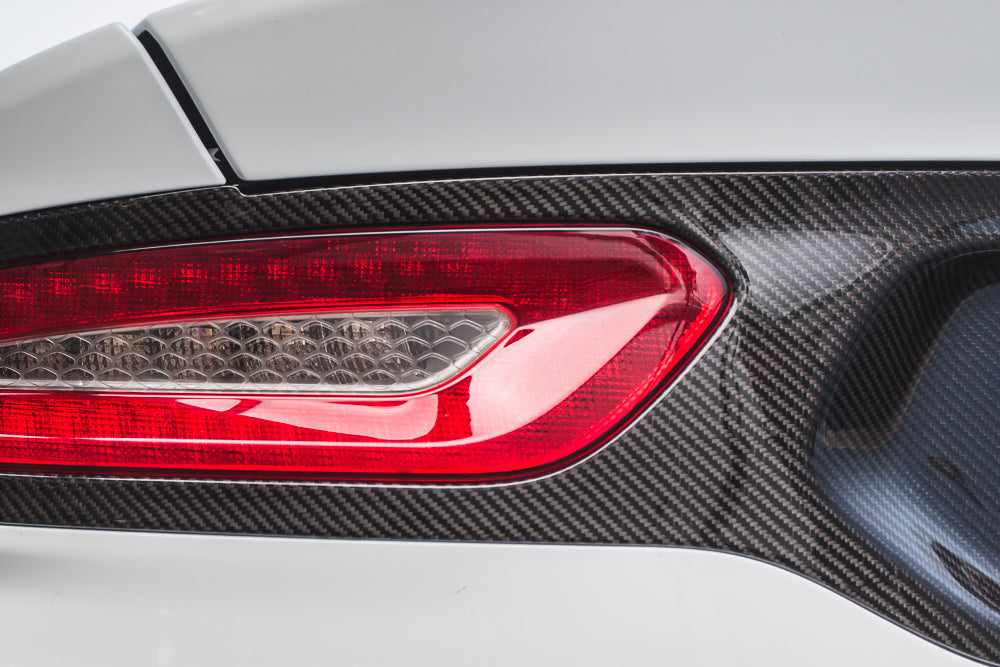 Carbon Fiber Rear Bumper Tail Light Surround Trim Fits 13-Pres SRT Viper