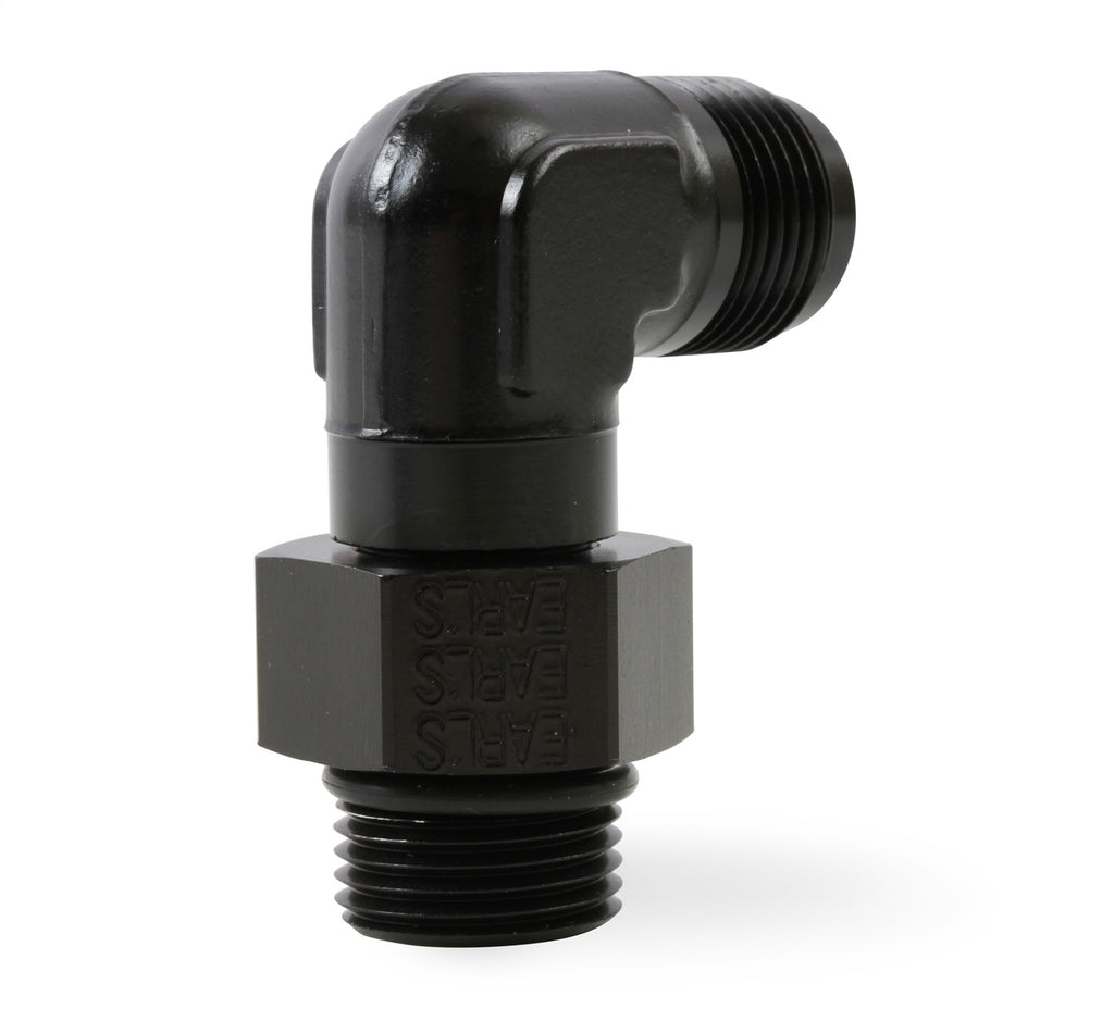 Earls Plumbing AT949008ERL 90 Deg. Aluminum AN to O-Ring Port Swivel Adapter