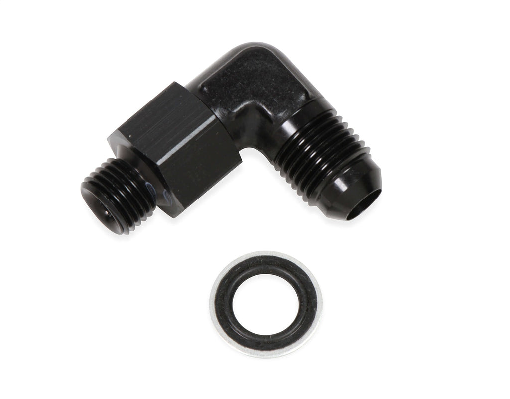 Earls Plumbing AT949092ERL 90 Deg. Aluminum AN to Metric Swivel Adapter