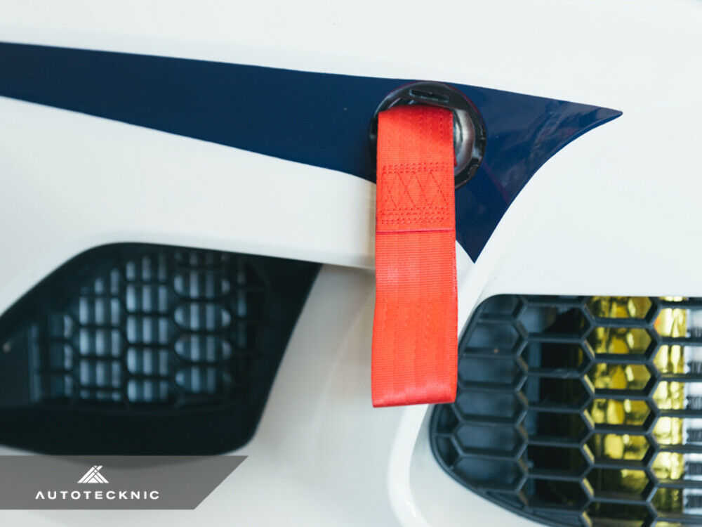 AutoTecknic AT-0002-RED Red Front Tow Strap For BMW F-Chassis