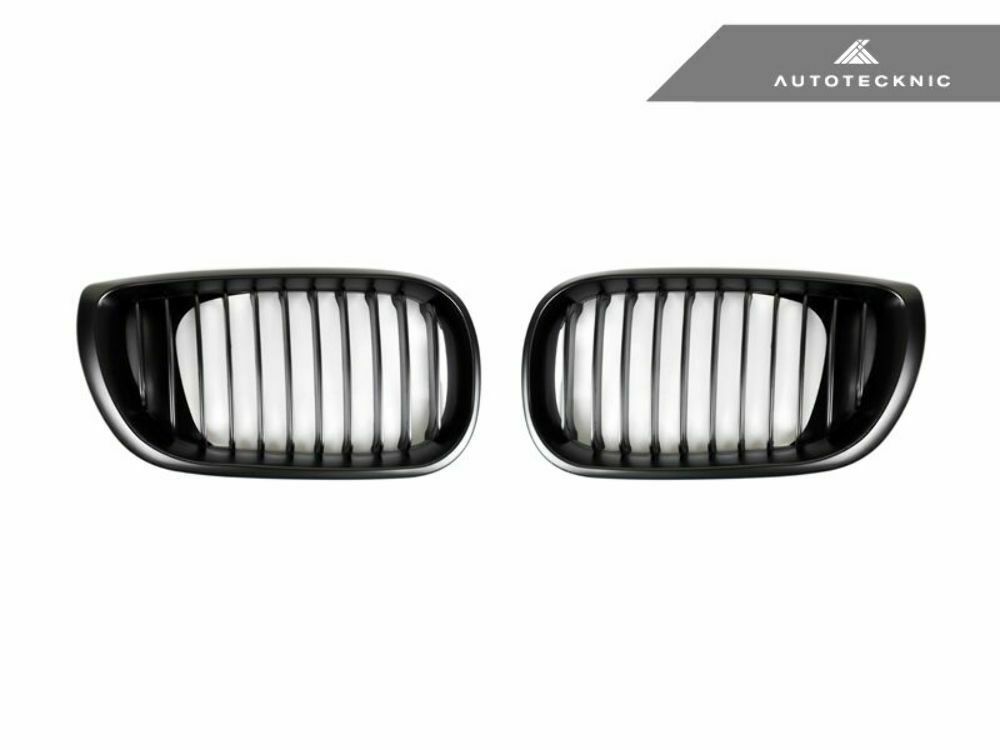 AutoTecknic BM-0040 Black Front Grilles E46 3-Series LCI Sedan 2002-2005