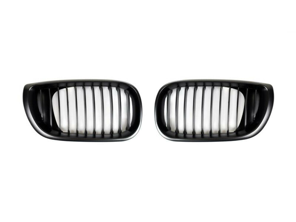 AutoTecknic BM-0040 Black Front Grilles E46 3-Series LCI Sedan 2002-2005