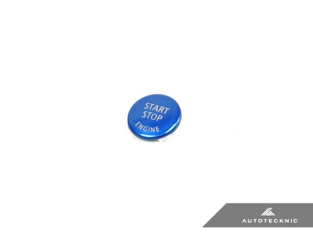 AutoTecknic BM-0124-BU Royal Blue Start Stop Button For BMW E-Chassis Vehicles