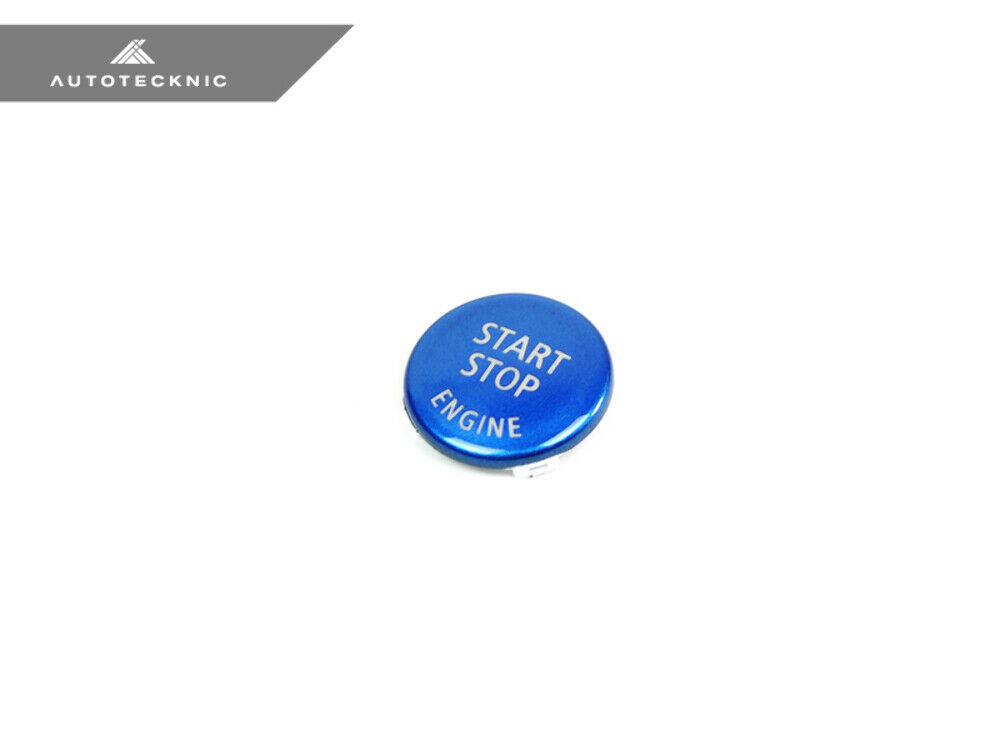 AutoTecknic BM-0124-BU Royal Blue Start Stop Button For BMW E-Chassis Vehicles