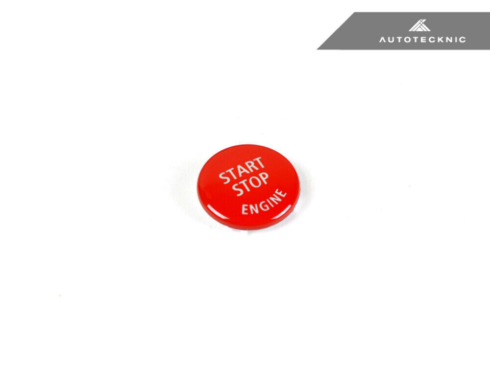 AutoTecknic BM-0124-RD Bright Red Start Stop Button For BMW E-Chassis Vehicles