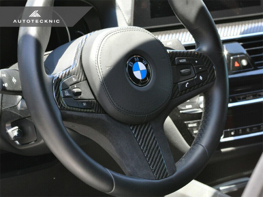 AutoTecknic BM-0282-H Carbon Alcantara Steering Wheel Trim G01 X3