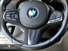 Load image into Gallery viewer, AutoTecknic BM-0282-H Carbon Alcantara Steering Wheel Trim G01 X3