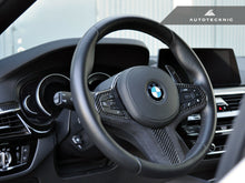 Load image into Gallery viewer, AutoTecknic BM-0282-H Carbon Alcantara Steering Wheel Trim G01 X3