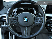 Load image into Gallery viewer, AutoTecknic BM-0282-H-S Carbon Alcantara Steering Wheel Trim G01 X3