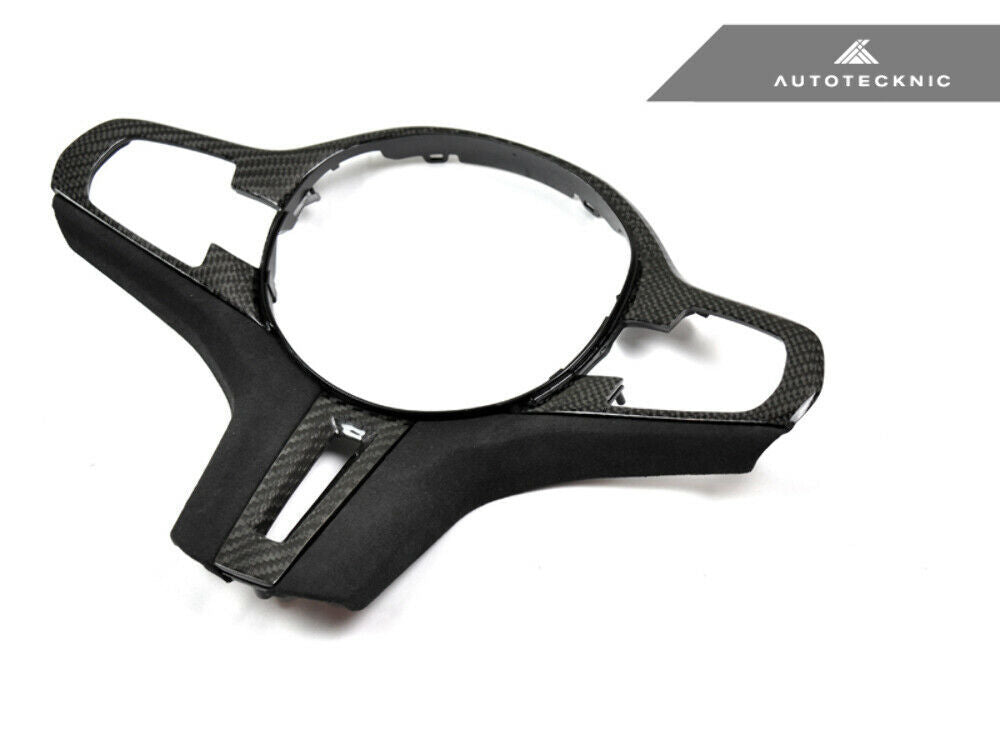 AutoTecknic BM-0282-H-S Carbon Alcantara Steering Wheel Trim G01 X3