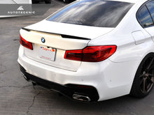 Load image into Gallery viewer, AutoTecknic BM-0390 Extended-Kick Carbon Fiber Trunk Spoiler G30 5-Series Sedan