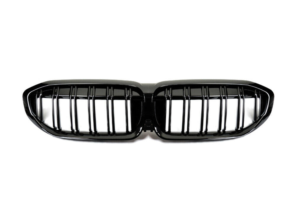 AutoTecknic BM-0615-DS-GB Dual-Slat Glazing Black Front Grilles G20 3-Series