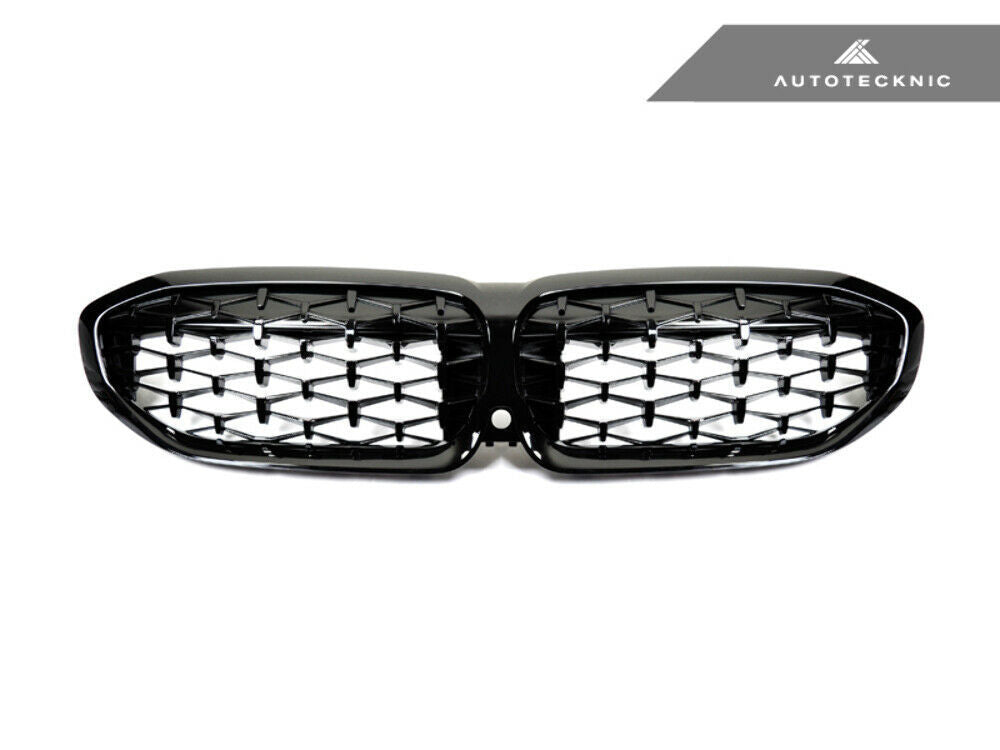 AutoTecknic BM-0615-GB-DM Diamond Glazing Black Front Grilles G20 3-Series