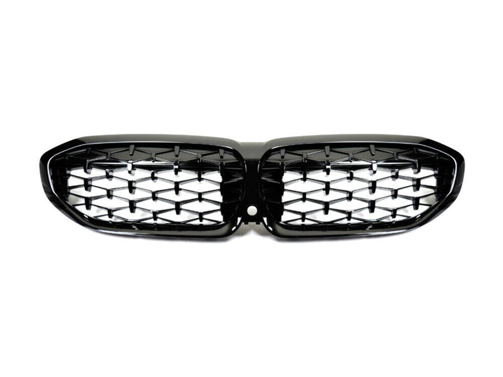 AutoTecknic BM-0615-GB-DM Diamond Glazing Black Front Grilles G20 3-Series