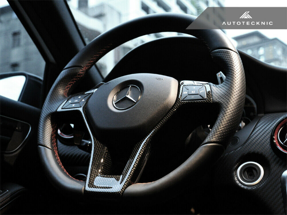 AutoTecknic MB-0201 Carbon Fiber Steering Wheel Trim For Mercedes